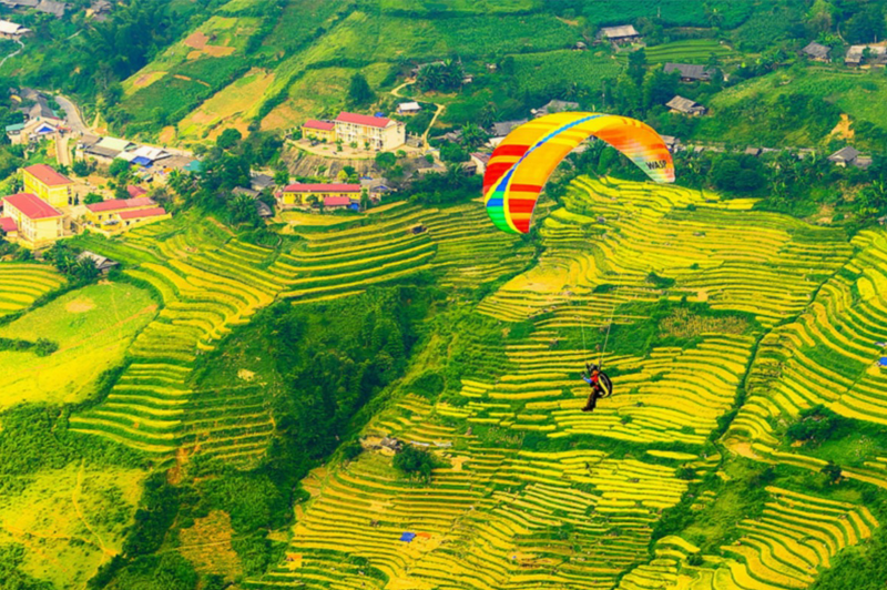 Dù lượn mùa vàng Mù Cang Chải 6 duluonmuavangmucangchai