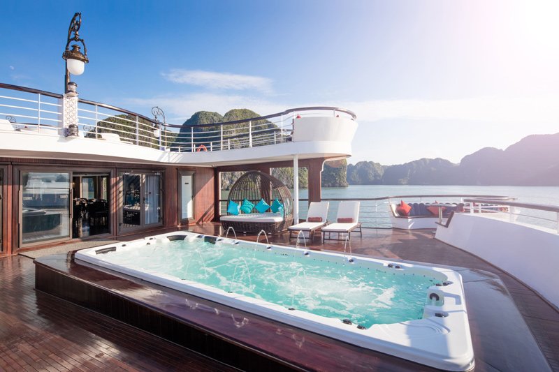 5 star Halong cruise with swimming pool 14 5starhalongcruisewithswimmingpool5