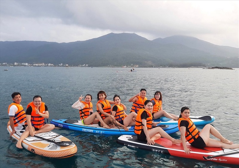 Chèo thuyền Sup biển Mân Thái 9 cheothuyensupbienmanthai3